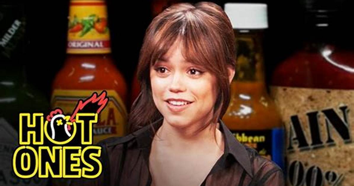 Jenna Ortega on Hot Ones Explained Outfits Wings and The