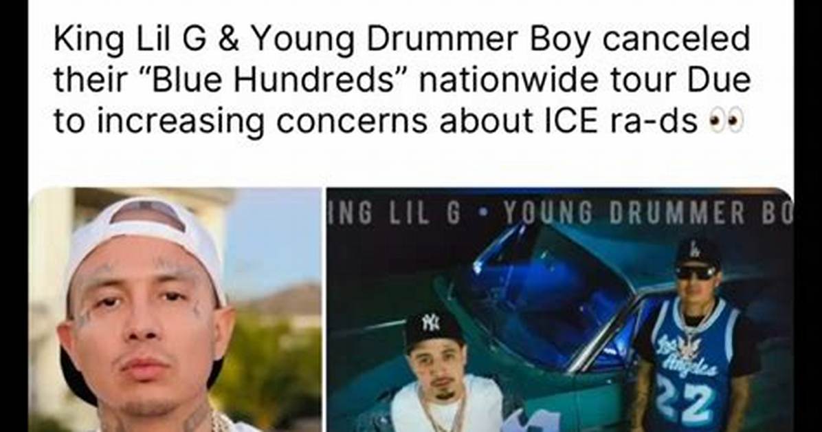 King Lil G Cancels Tour over Ice Concerns Verified Statements And