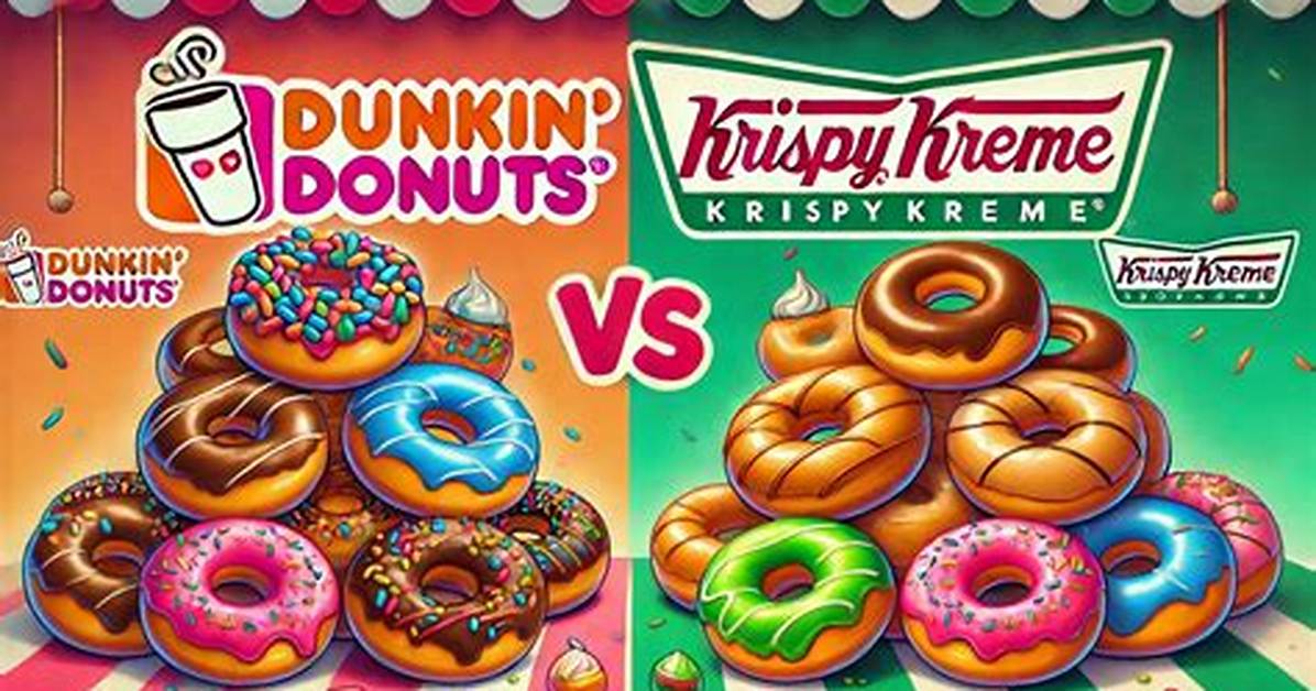 Krispy Kreme vs Dunkin and Starbucks Fast Food Donut Carb Counts Compared Head To