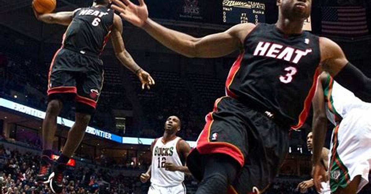 Lebron and Wade Dunk Guide Highlights Assist Records And