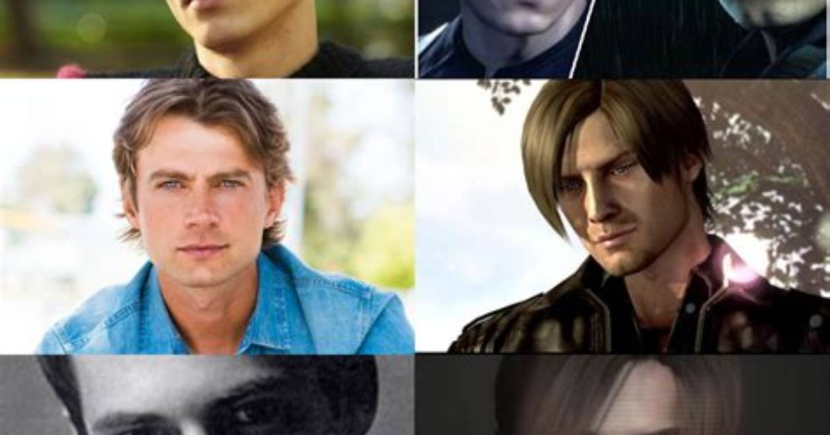 Leon S Kennedy Face Model Comparison Side by Side Photos and in Game Cgi