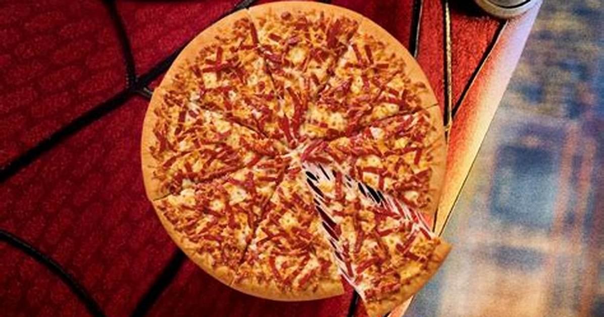 Little Caesars Launches Spider Man Webberoni Pizza Official Rollout And
