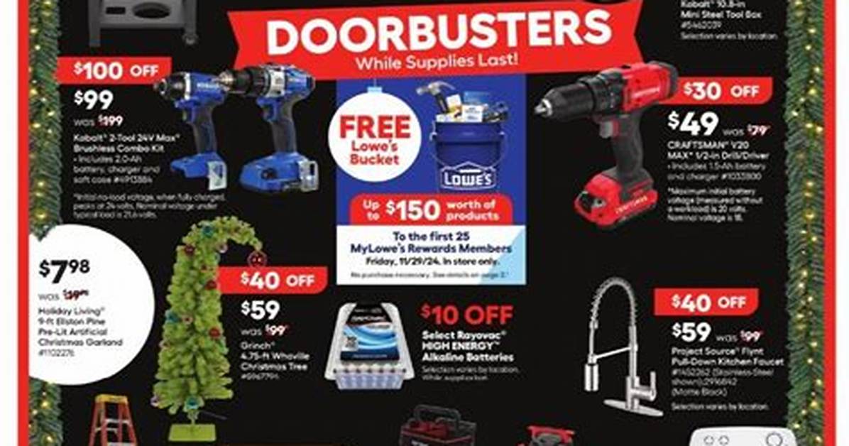 Lowe S Black Friday Shopping Guide Store Hours Return Policies and Top