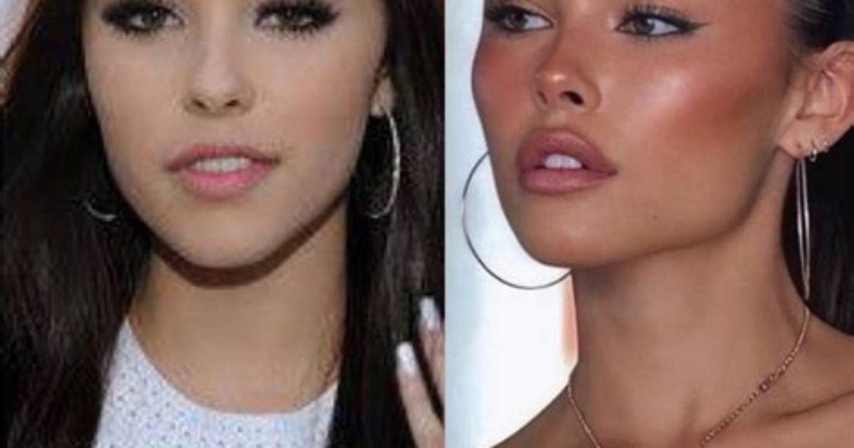 Madison Beer Bare Faced Side by Side Proof of Her Signature Glam Vs