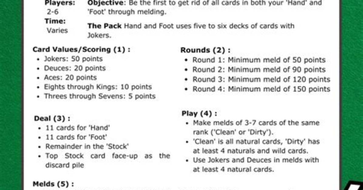 Mastering Hand and Foot the Official Rules Most Players Get
