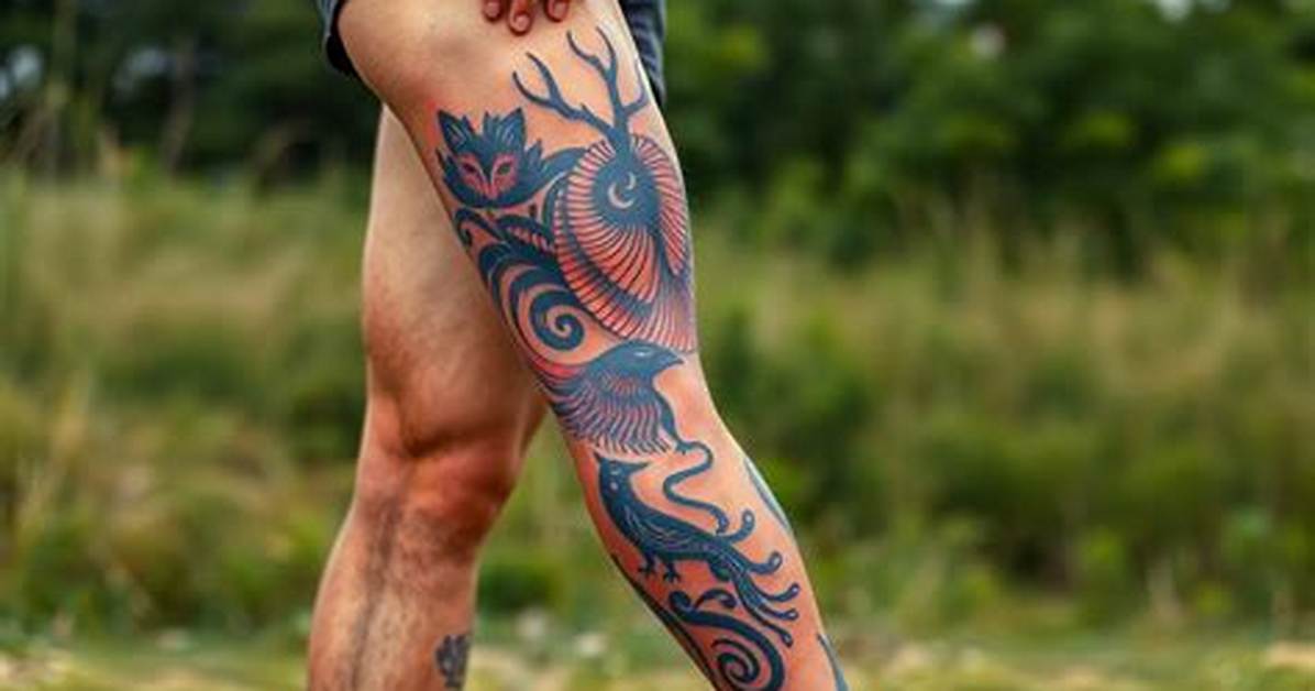 Men S Complete Leg Tattoo Guide Placement Pain Levels And