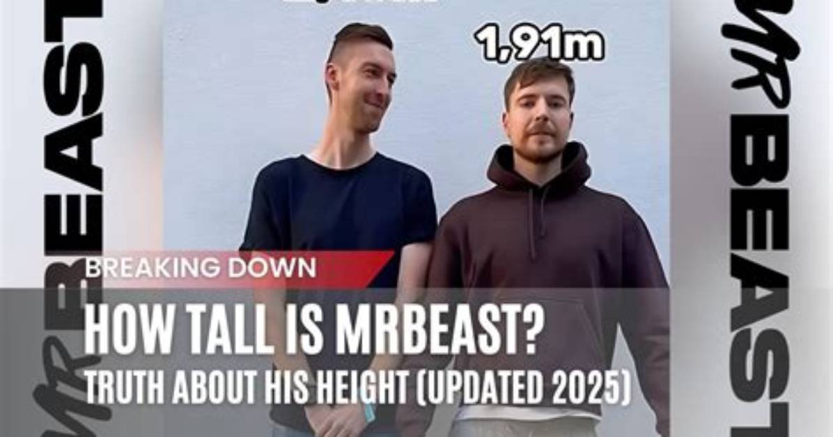 Mrbeast Height Comparison Side by Side Photos with Thea Booysen And