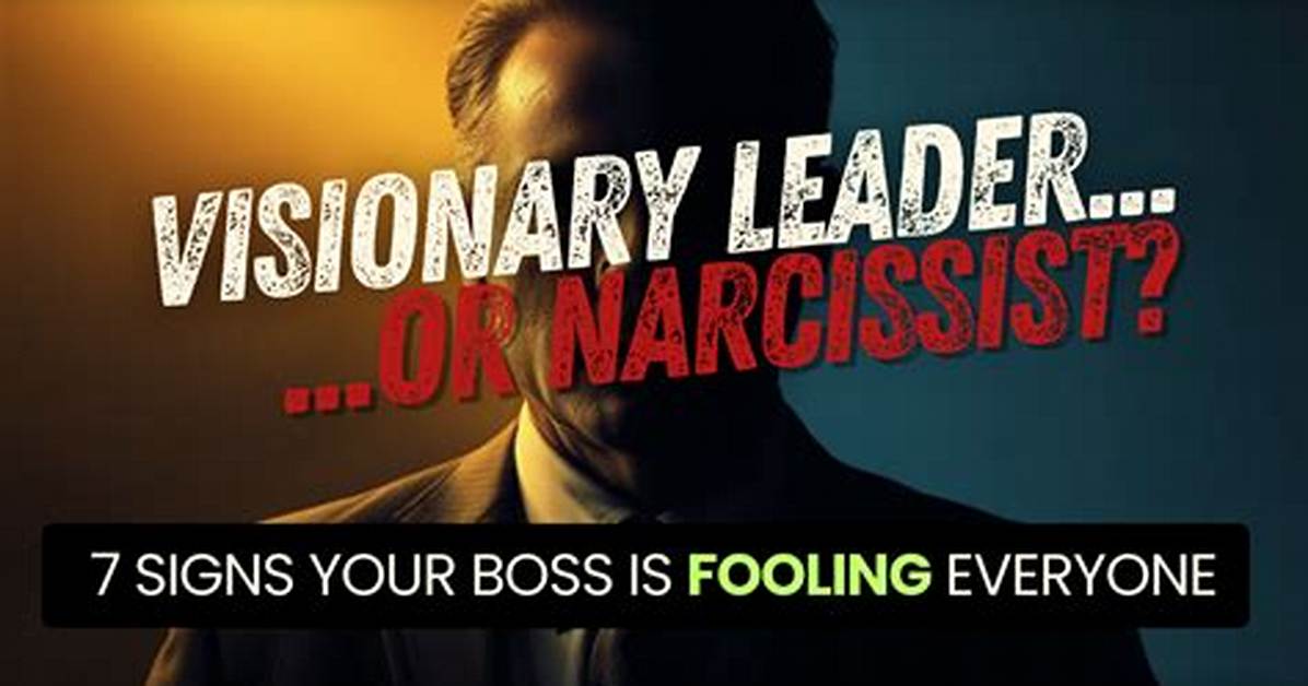 Narcissist or Visionary Con