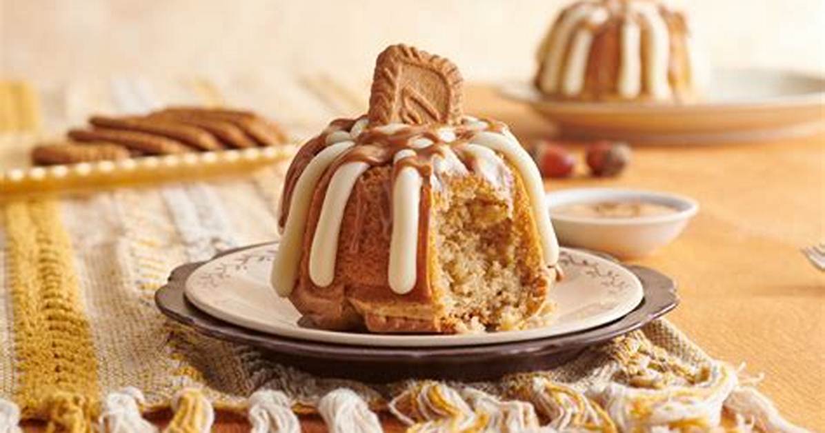 Nothing Bundt Cakes Biscoff Cookie Butter Cake Returns Limited Time Fall Release