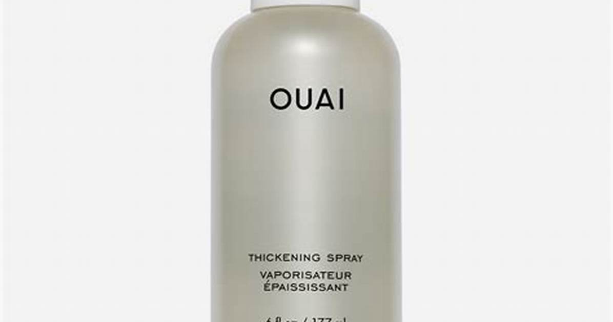 Ouai Thickening Spray Before and After Real Results on Fine