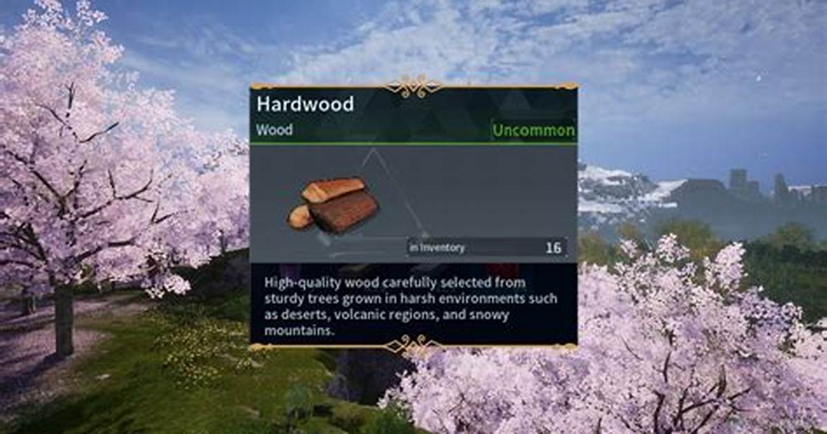 Palworld Hardwood Mechanics Explained Tools Pal Traits And