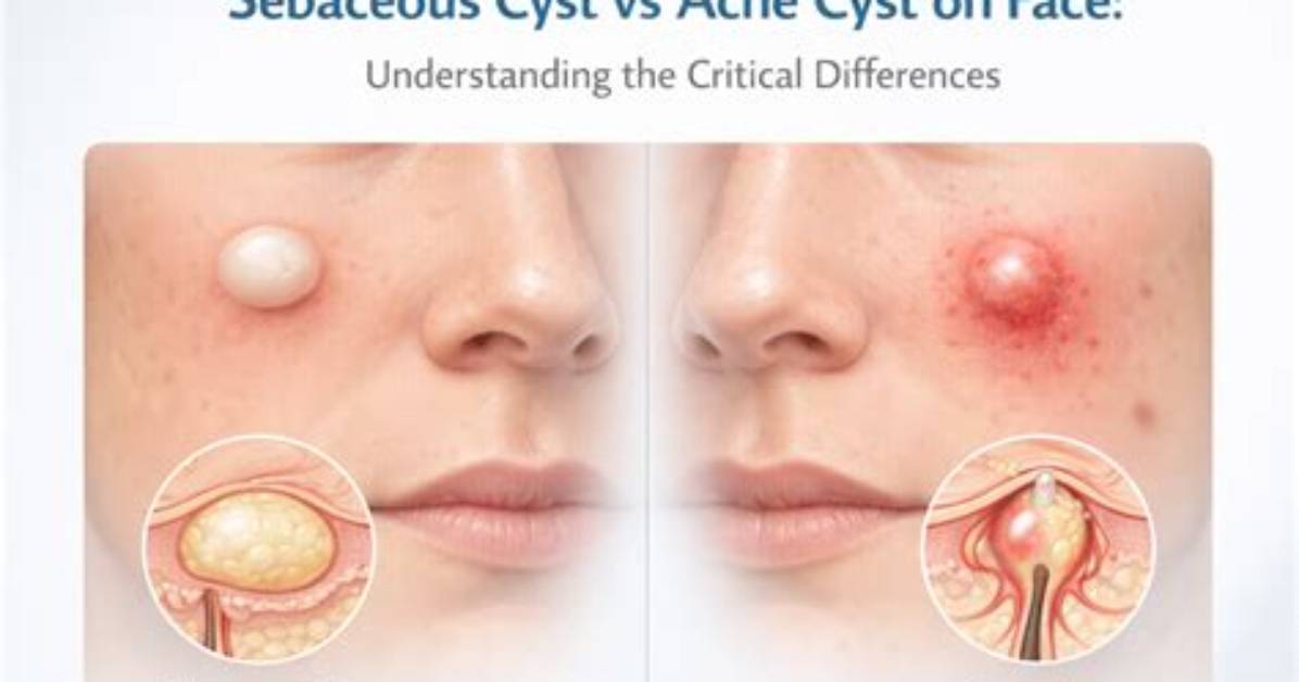 Pimple vs Sebaceous Cyst Why Treating Them the Same Causes