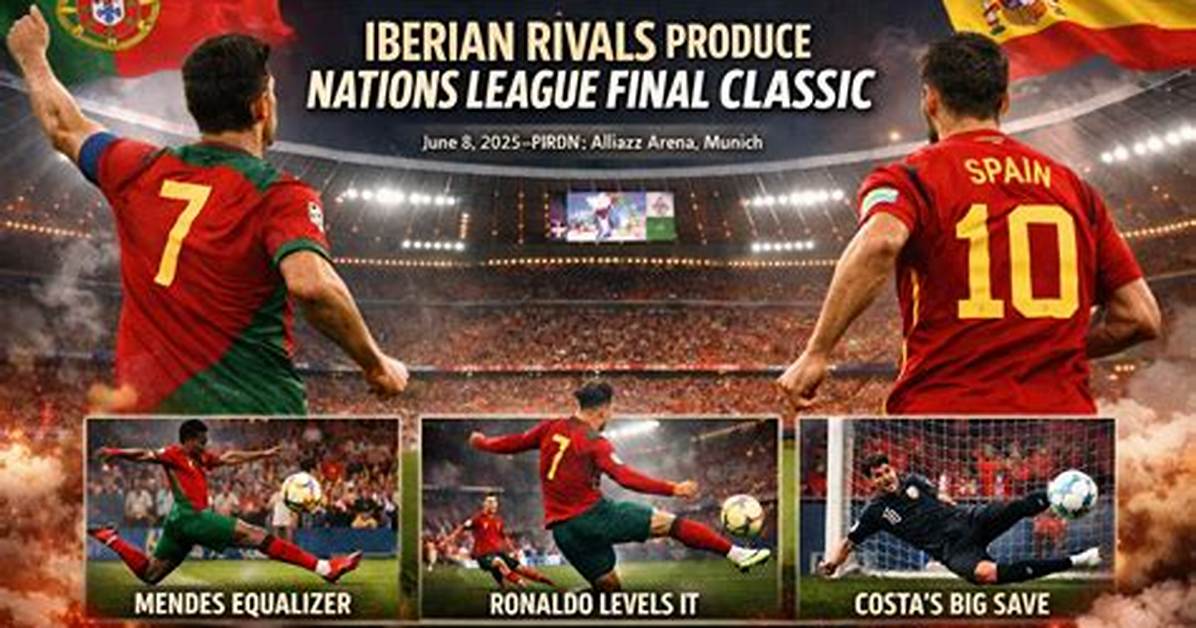 Portugal vs Spain Scorers the Historic Iberian Derby Goals That