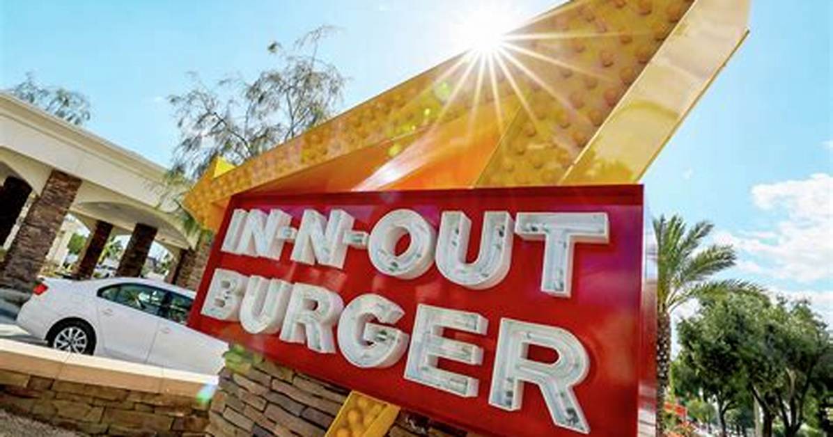Real 2026 in N out Drive Thru Board Prices Receipts And