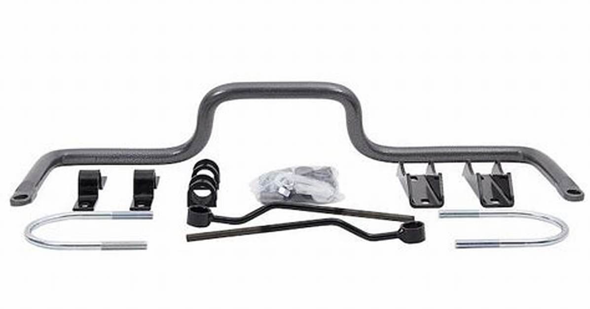 Rear Stabilizer Bar Before and After High Speed Cornering