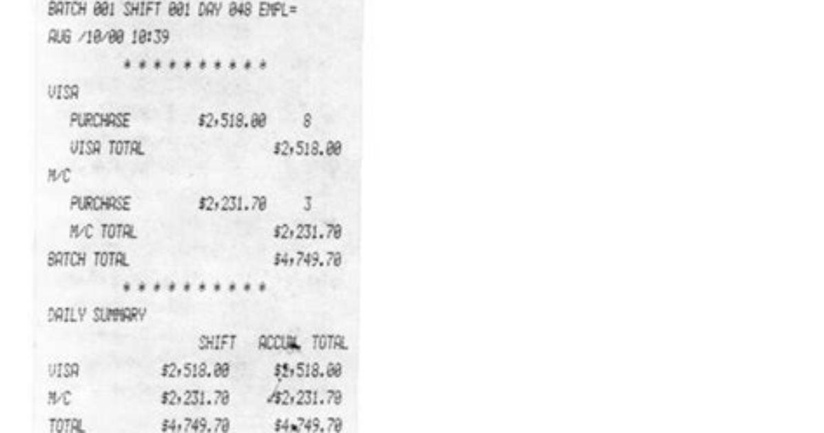 Register Receipts Revealed Proof of Where Debit Cards Work For