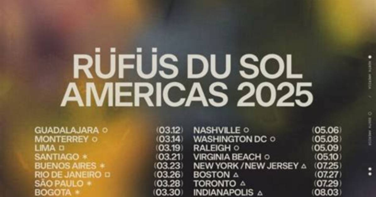 Rufus Du Sol Madison Square Garden Concert Guide Dates Tickets Setlists and Key