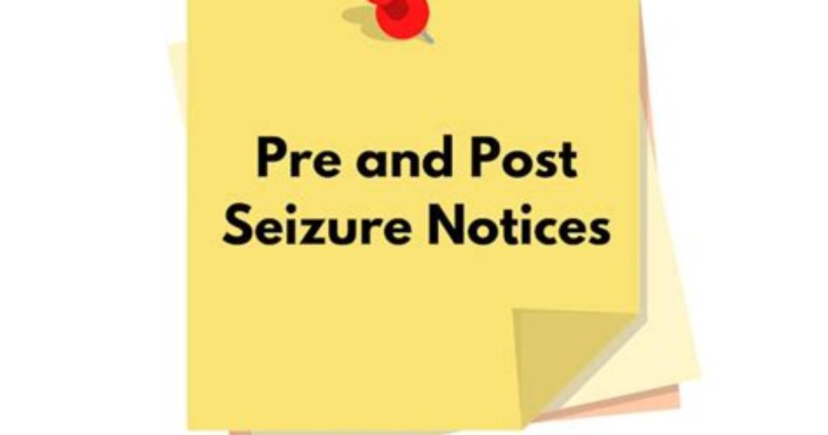 Seizure Notices and Crowdfund Receipts the Pearl Bar