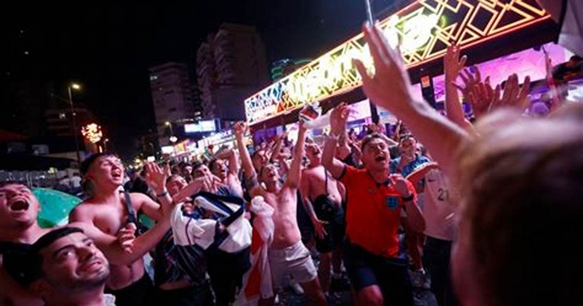 Shocking Benidorm Street Scenes England Fans Stunned as Viral Celebrations Cross The