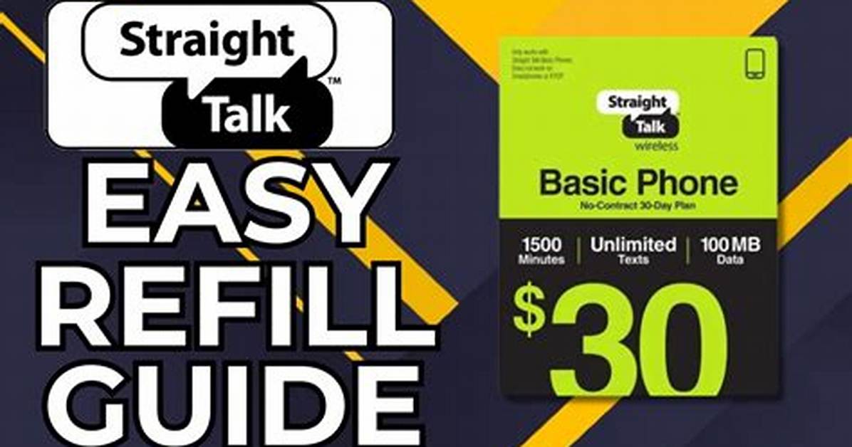 Straight Talk Online Recharge Portal Walkthrough Step by Step Payment and Pin