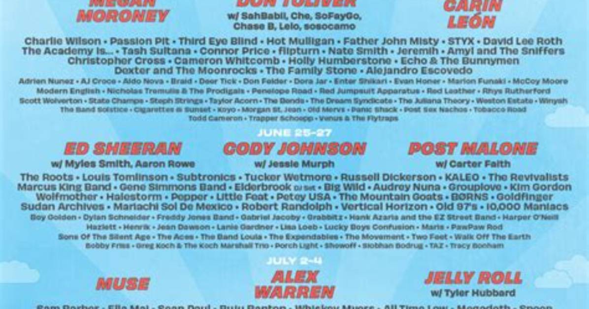 Summerfest 2026 Unveils Full Lineup Post Malone Sheeran And