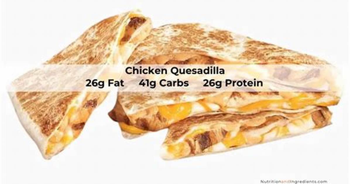 Taco Bell Chicken Quesadilla Complete Guide Calories Customizations Sauce And