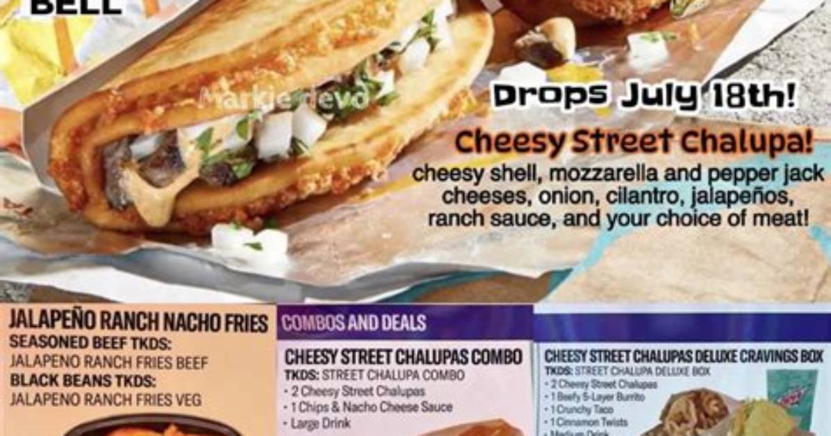 Taco Bell Street Chalupas Return Launch Schedule Participating Stores And