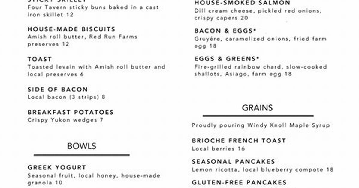Tavern in the Square Visitor Guide Menus Best Locations And