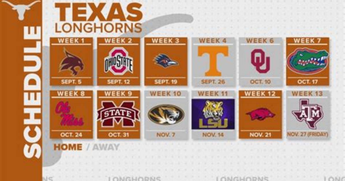 Texas Longhorns Football Guide Schedule Rivalry History And