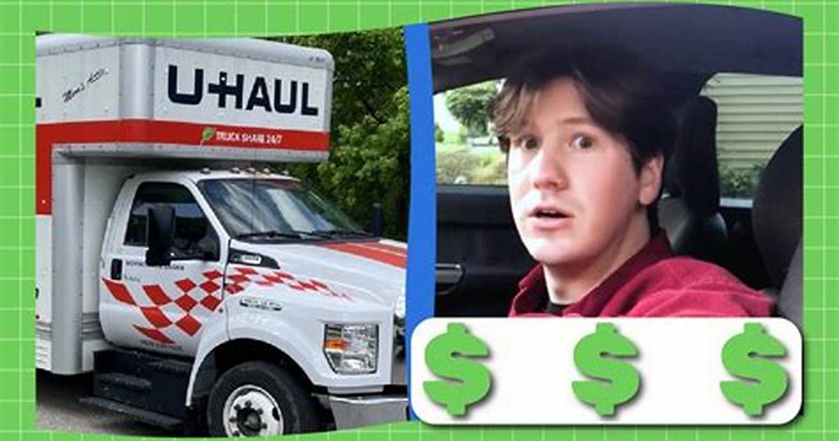 The 19 95 U Haul Pickup Illusion What That 8 Foot Rental