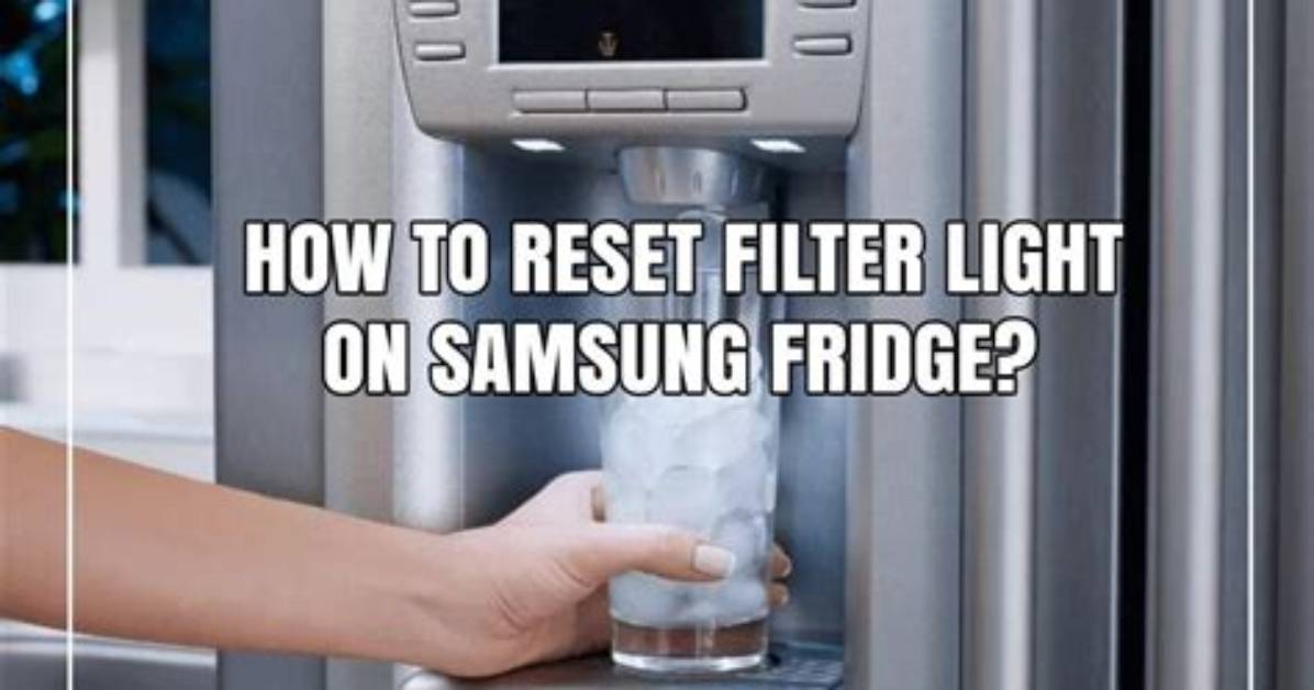The 2026 Samsung Refrigerator Filter Reset Playbook Quick Fixes By