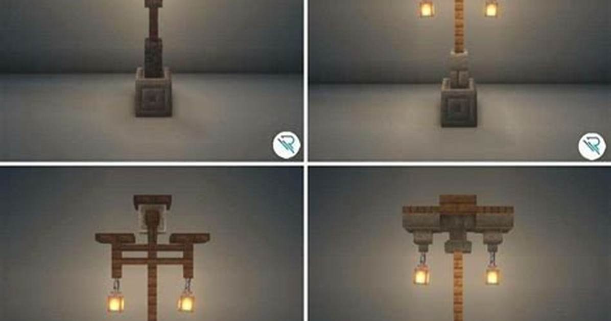 The Complete Minecraft Lamp Post Manual Blueprints Wiring And