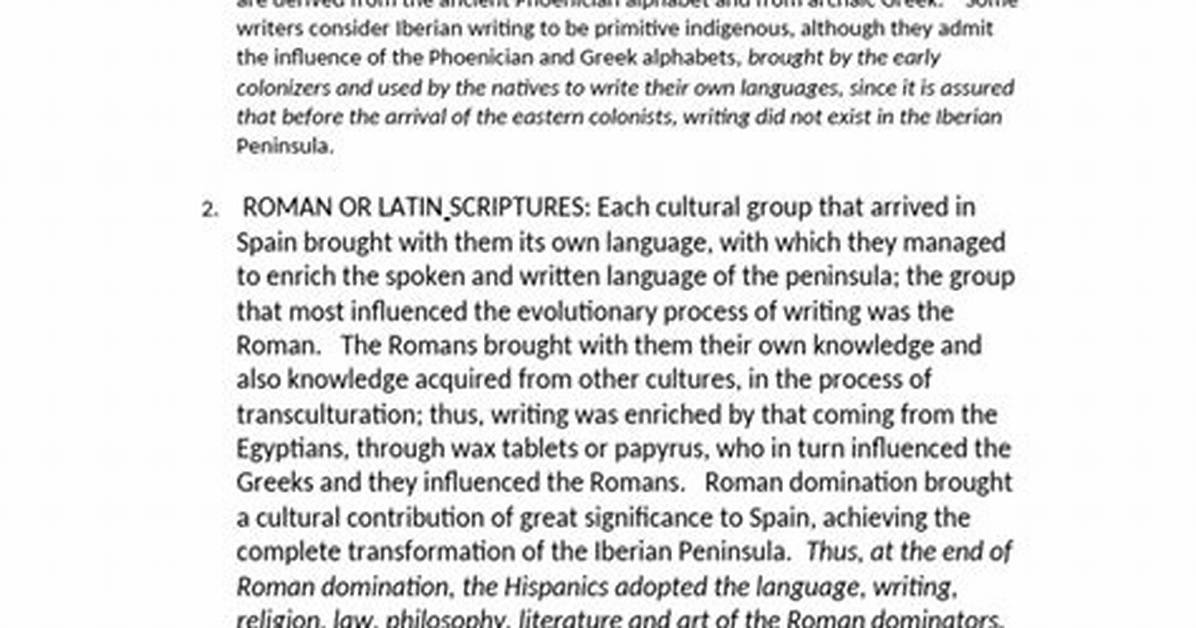 The Evolution of Spanish Writing from Classical Prose To