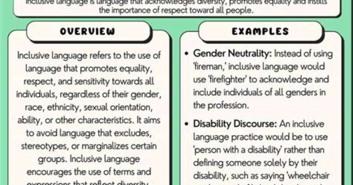 The Great Schwa Linguistic Debate Inclusive Language