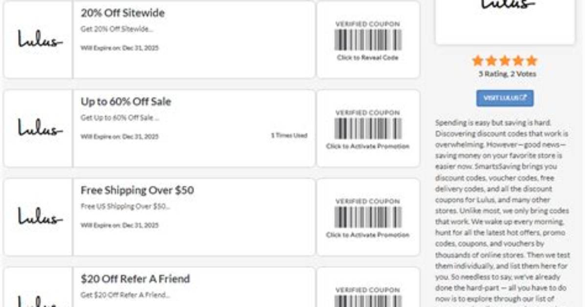 The Hidden Lulus Coupon Code Hack Most Shoppers Miss At
