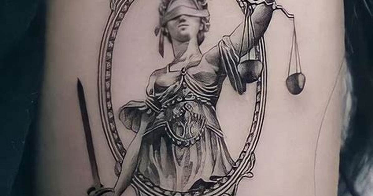 The Hidden Meaning Behind Lady Justice Tattoos Why Millions Wear The