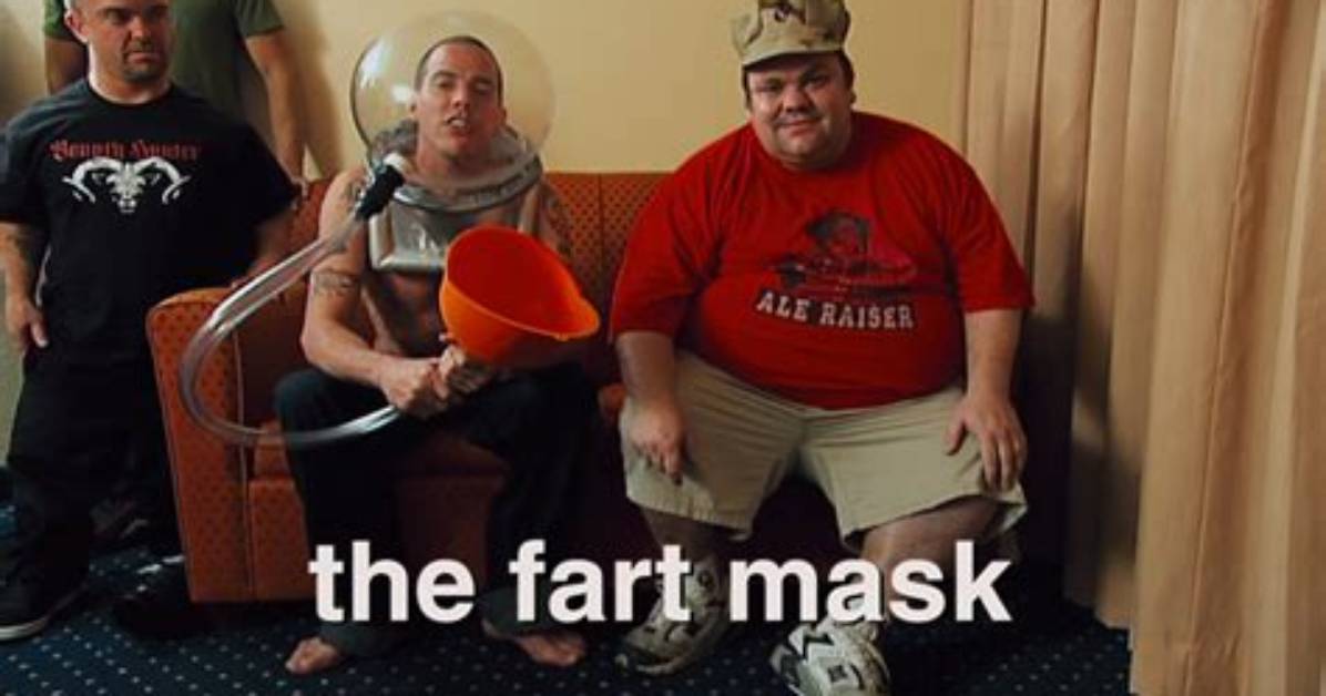 The Jackass Fart Mask Explained Stunt Details Cast Roles And
