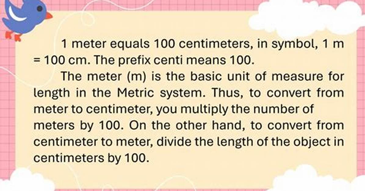 The Metric Truth Why 1 Meter Equals 100 Centimeters and How The