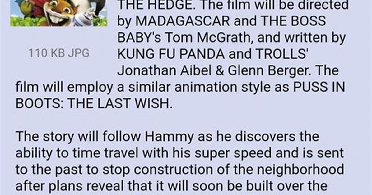The over the Hedge Timeline Tracking the Franchise from 2006 To
