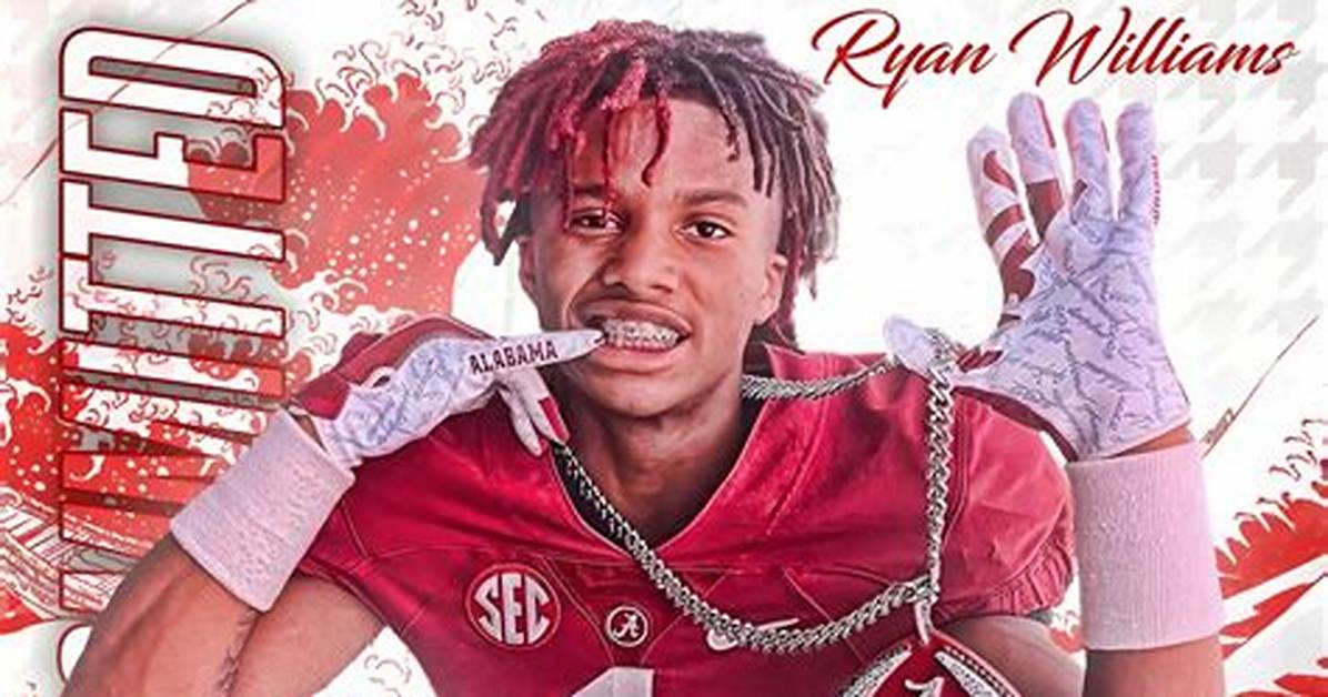 The Secret Behind Ryan Williams Drip How Alabama S Phenom Sparked a Sideline