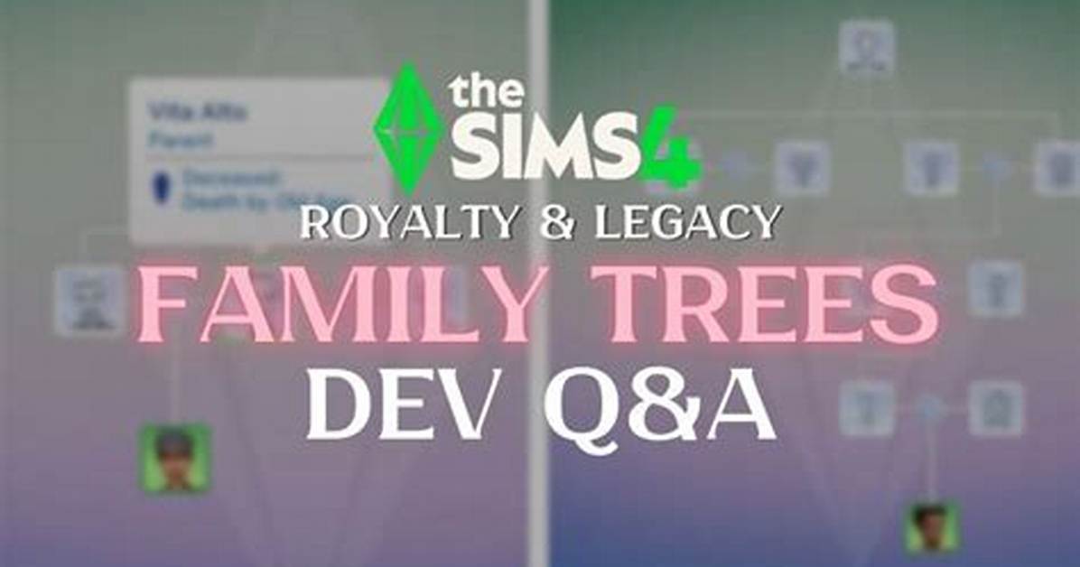 The Sims 4 February Update Breakdown Family Tree Changes And