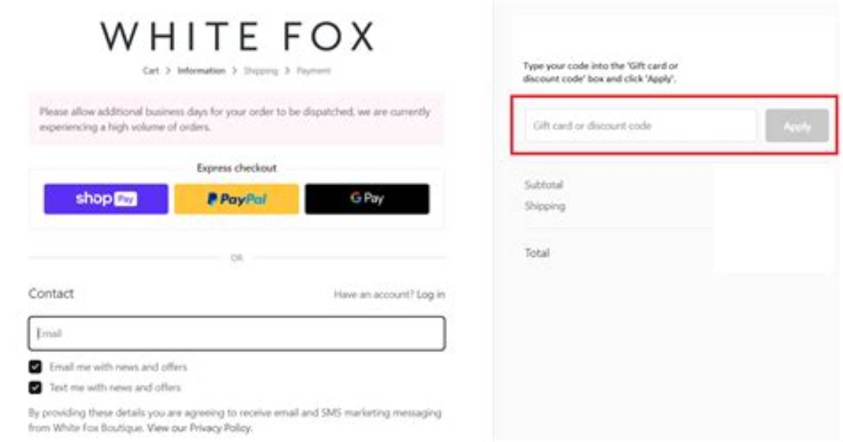 The Truth About White Fox Discount Codes Fake Coupons Vs