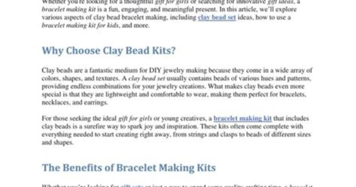 The Ultimate Clay Bead Bracelet Guide How to Craft Knot And