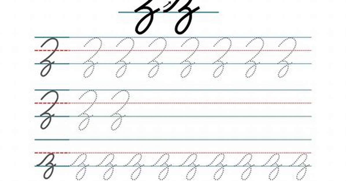 The Ultimate Lowercase Cursive Z Practice Guide Stroke Rules Variations And