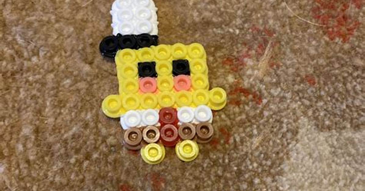 The Ultimate Spongebob Perler Bead Blueprint Patterns Colors and Pro