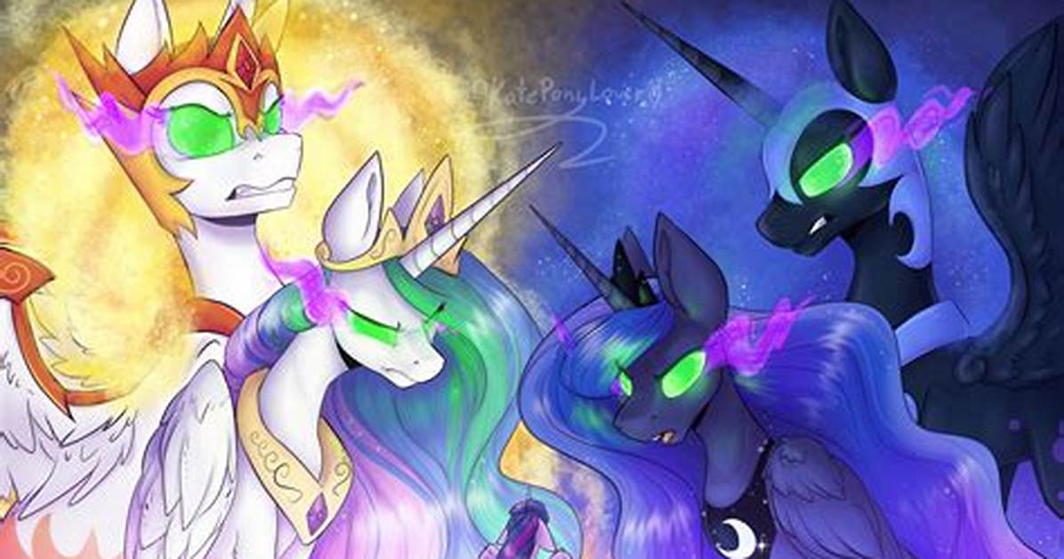 The Viral Nightmare Moon and Celestia