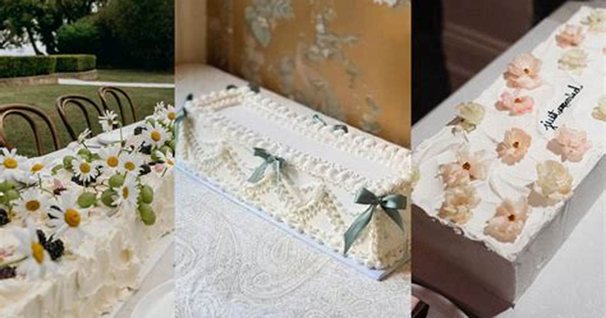 Tiered vs Rectangular Are Sheet Wedding Cakes Actually Cheaper and Better To