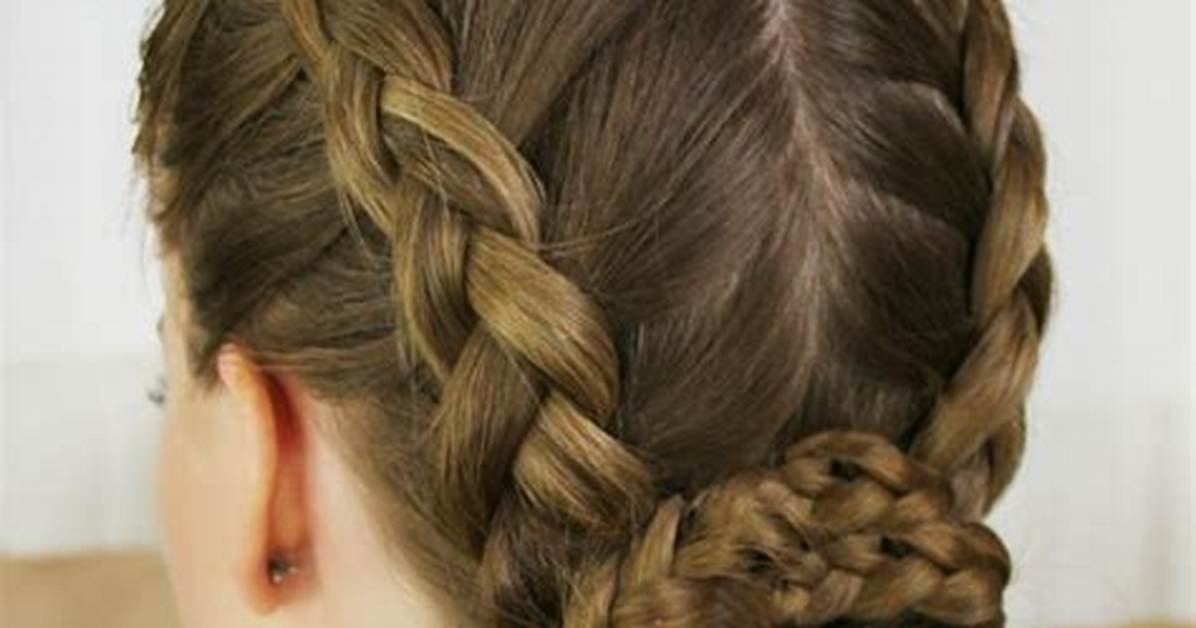 Two Braids into a Bun Step by Step Visual Guide for All