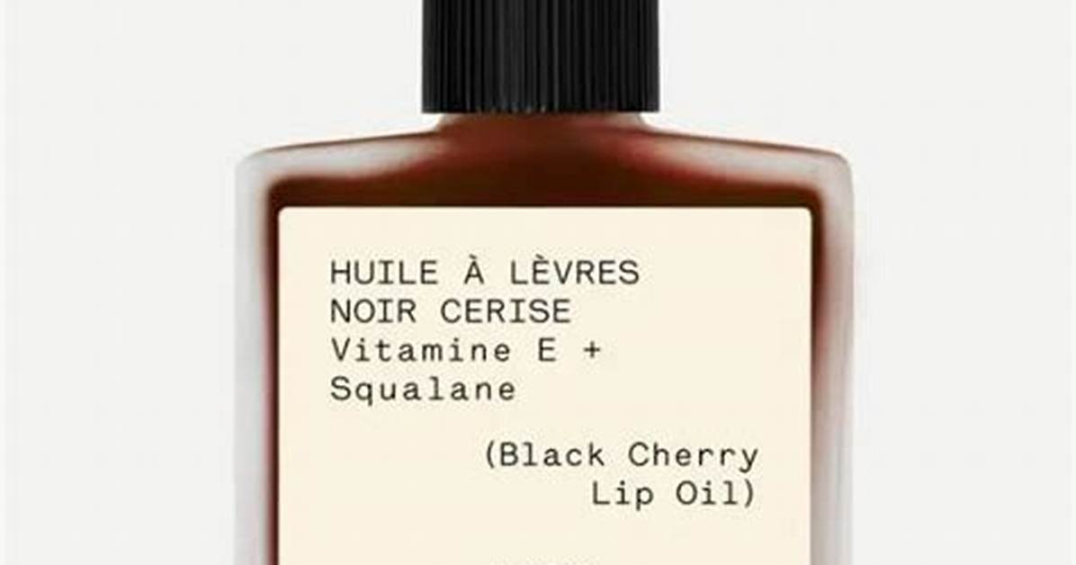 Typology Tinted Lip Oil in Black Cherry Honest Wear Test And