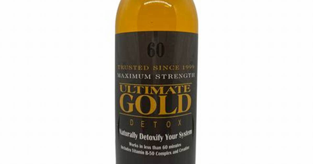 Ultimate Gold Detox Put to the Test Lab Results Timelines And